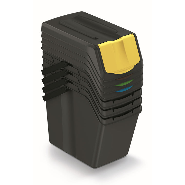 Kosz na śmieci Keden SORTI BOX 4x25l - czarny recykling