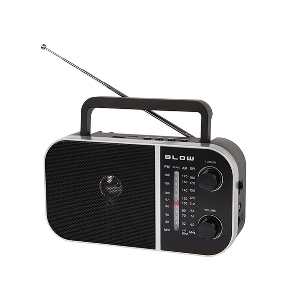 Radio przenośne analogowe AM/FM RA6 zasilanie bateryjne i sieciowe Blow