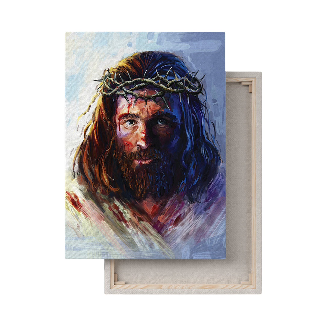 Obraz na płótnie Jezus Chrystus w cierniowej koronie 30x40cm