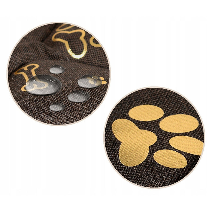 Legowisko mata dla psa 120 x 80 cm wodoodporna AIO Kości Złote