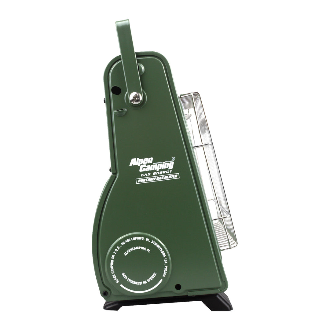 Przenośny piecyk gazowy Alpen Camping, zużycie gazu 124g/h, zapłon piezoelektryczny, IK-1000 PRO, ICELAND + 4 kartusze