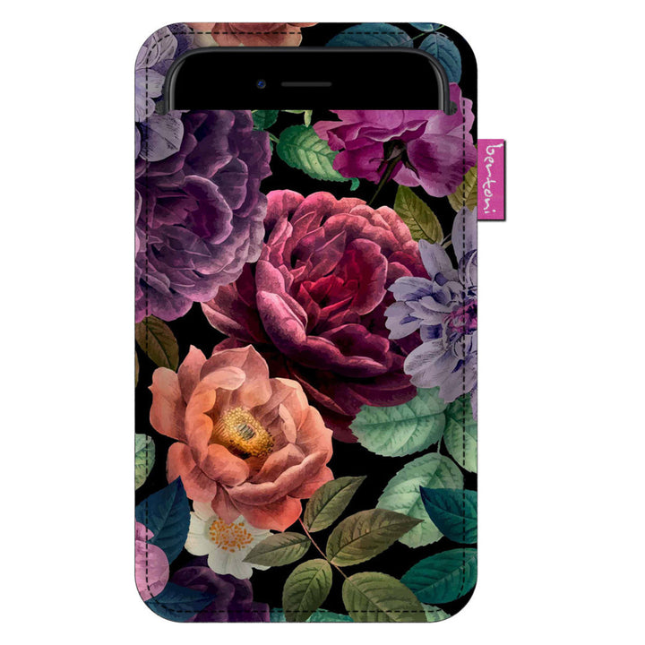 Etui na smartfon Bertoni, z ekologicznego filcu, 105x195 mm, wzór Enigma, EE0025