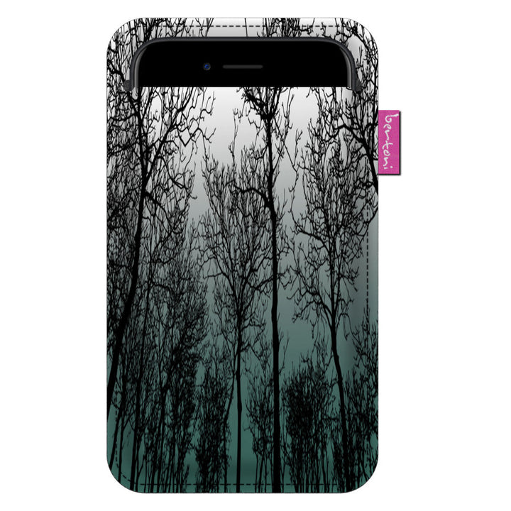 Etui na smartfon Bertoni, z ekologicznego filcu, 105x195 mm, wzór Forest Mood, EE0028
