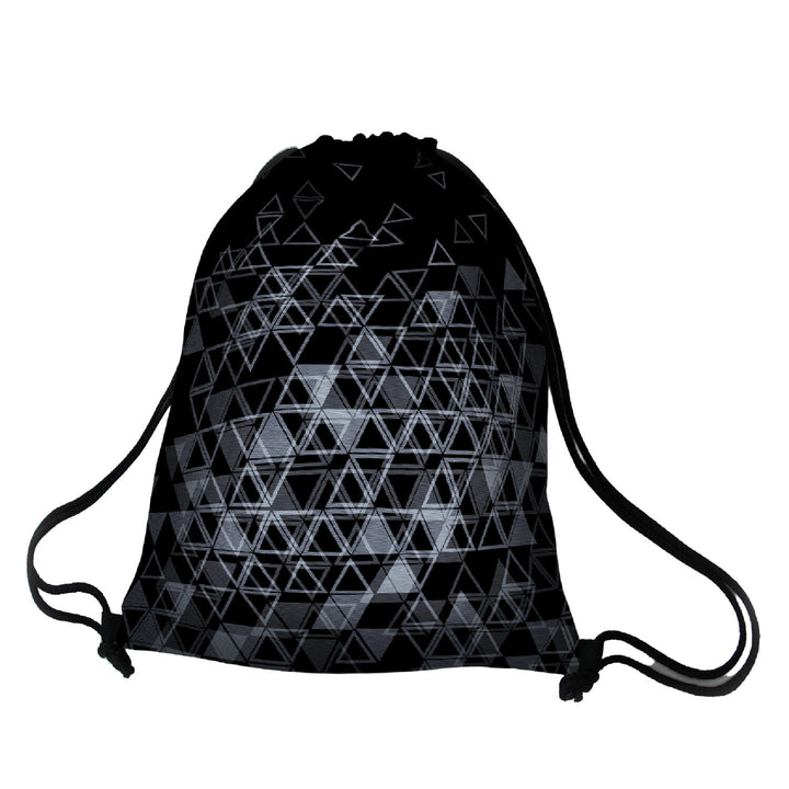 Worek na plecy Bertoni, nadruk w technologii full color, nieprzemakalny, wzór Triangle, EE0036