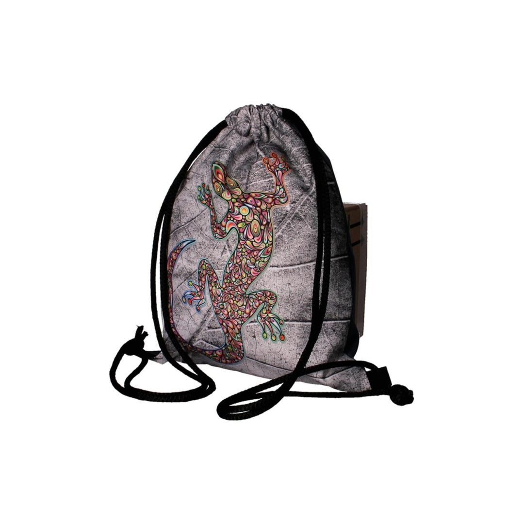 Worek na plecy Bertoni, nadruk w technologii full color, nieprzemakalny, wzór Lizard, EE0041