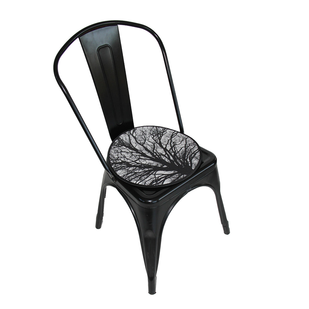 Poduszka na krzesło Bertoni, dekoracyjna, z filcu, 35 cm, Serenity, EE0063