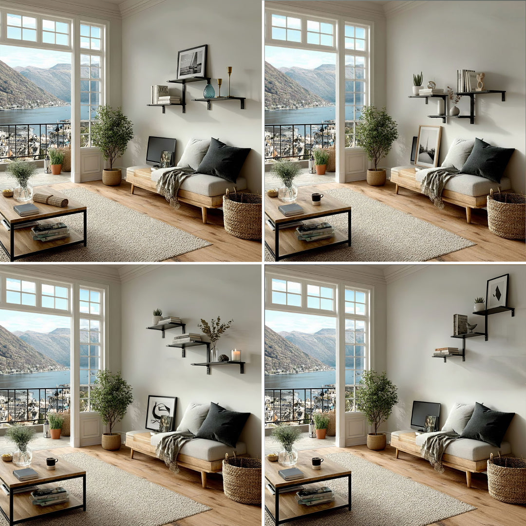 Trójpoziomowe półki modułowe Maclean, 30kg max, MC-974