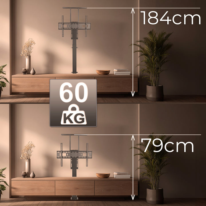 Uchwyt elektryczny wysuwany do telewizora Maclean, TUYA, 37''-80'', VESA 600x400, max 60kg, MC-866T