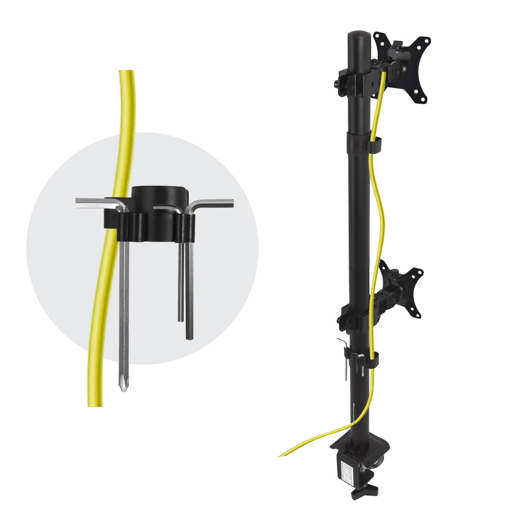 Uchwyt do monitora Maclean, max VESA 100x100, 13-27", 9kg, MC-966