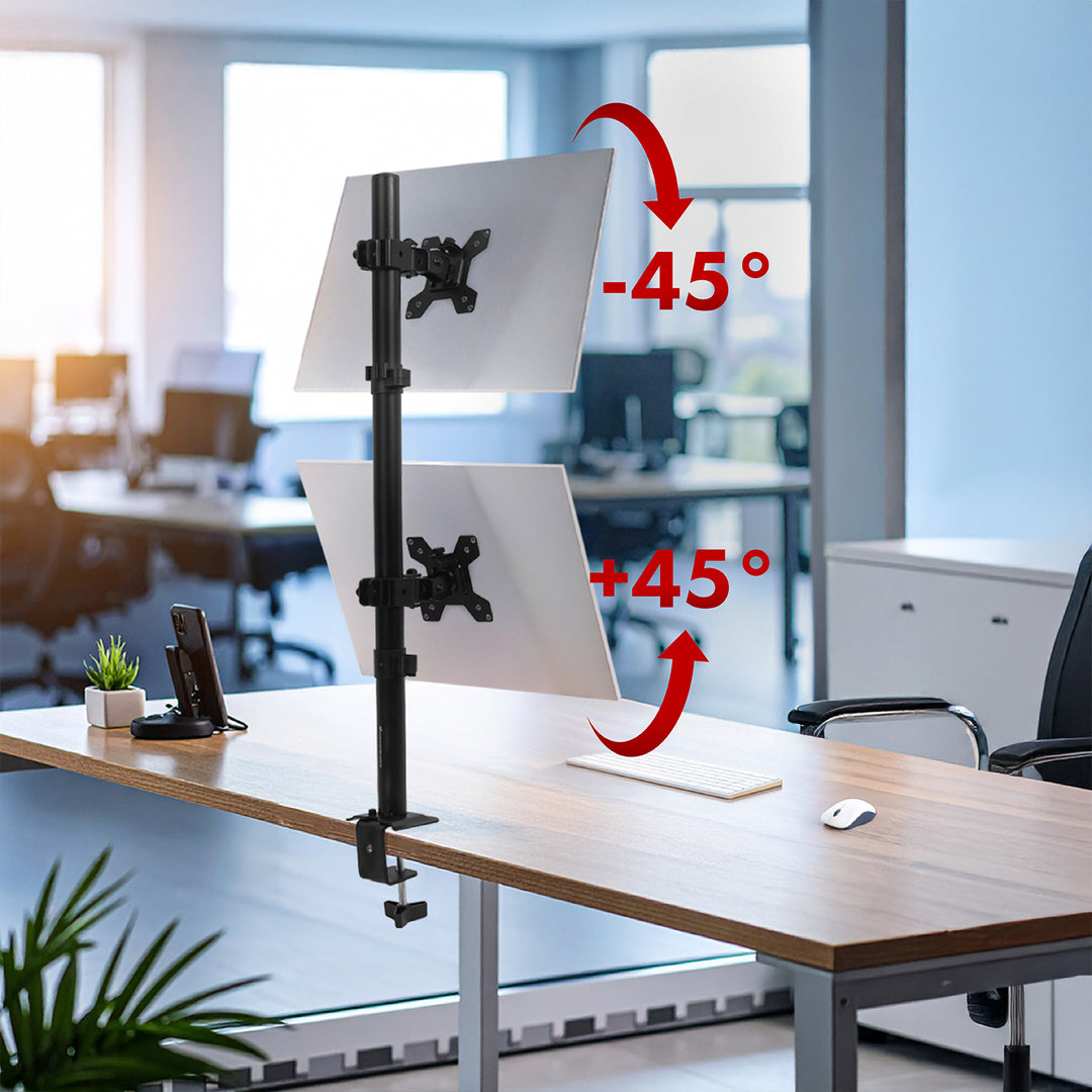 Uchwyt do monitora Maclean, max VESA 100x100, 13-27", 9kg, MC-966