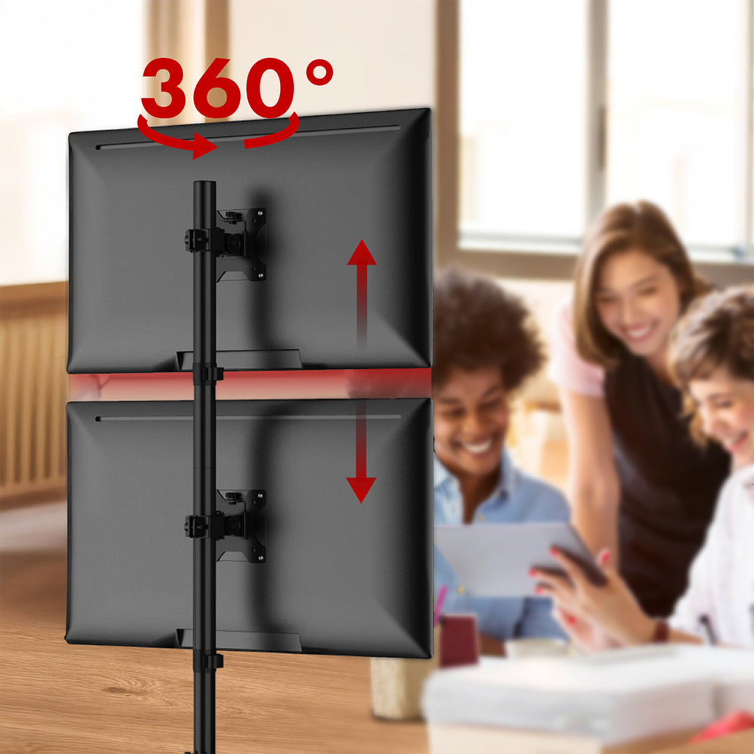 Uchwyt do monitora Maclean, max VESA 100x100, 13-27", 9kg, MC-966