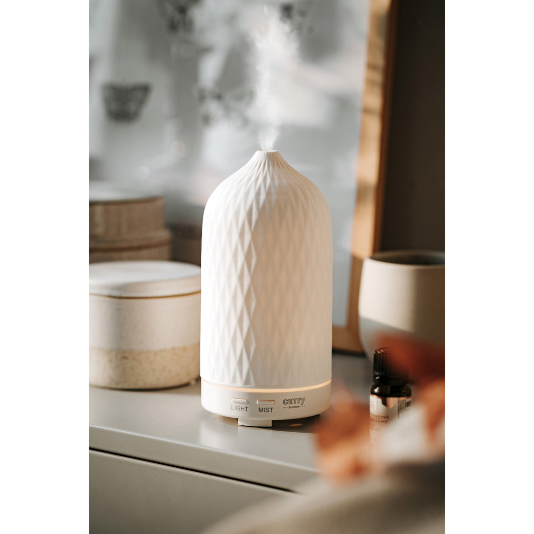 Camry CR 7970 Dyfuzor zapachowy, ultrasoniczny, ceramiczny, 100 ml, nastrojowa lampka