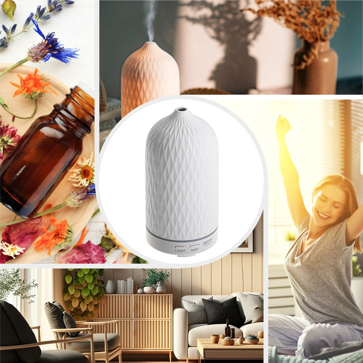 Camry CR 7970 Dyfuzor zapachowy, ultrasoniczny, ceramiczny, 100 ml, nastrojowa lampka