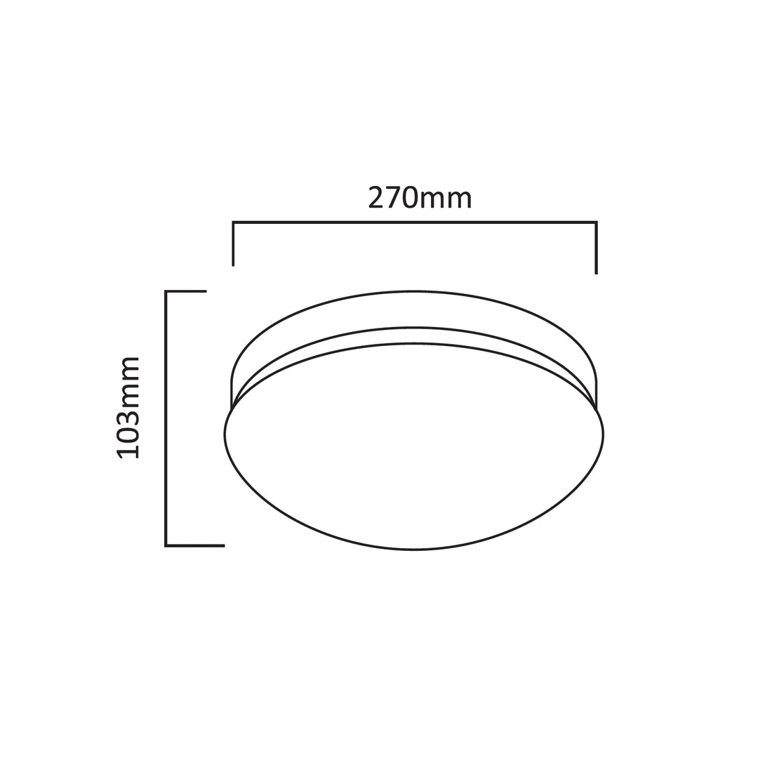 Sufitowa lampa 1xE27 z czujnikiem Maclean, czujnik mikrofalowy, klosz PMMA, max. obciążenie 25W, IP20, MCE309