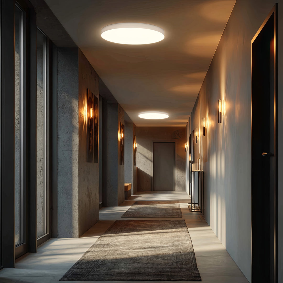 Sufitowa lampa LED z czujnikiem Maclean, czujnik mikrofalowy 5.8GHz,4000K, 12W, 950lm, IP44, MCE347