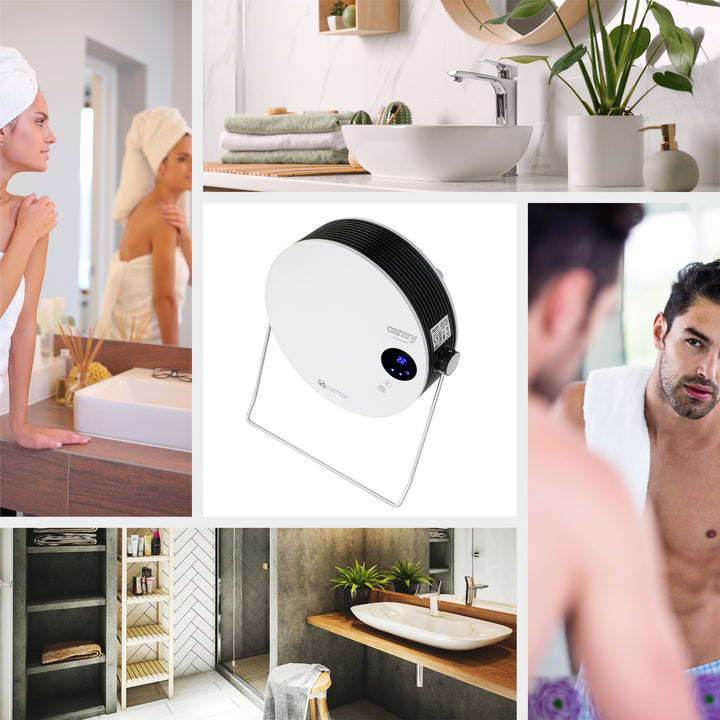 Grzejnik łazienkowy Camry, moc 2000W, 2 poziomy grzania, wyświetlacz LCD, pilot, CR 7747