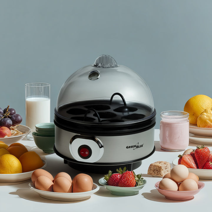 Automatyczny jajowar GreenBlue, moc 400W, do 7 jaj, miarka, 220-240V~, 50 Hz, GB572