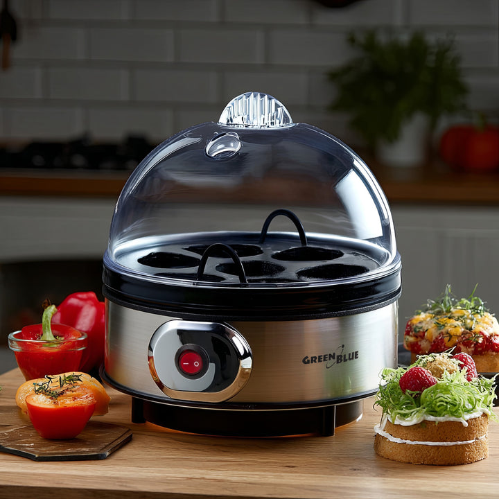 Automatyczny jajowar GreenBlue, moc 400W, do 7 jaj, miarka, 220-240V~, 50 Hz, GB572