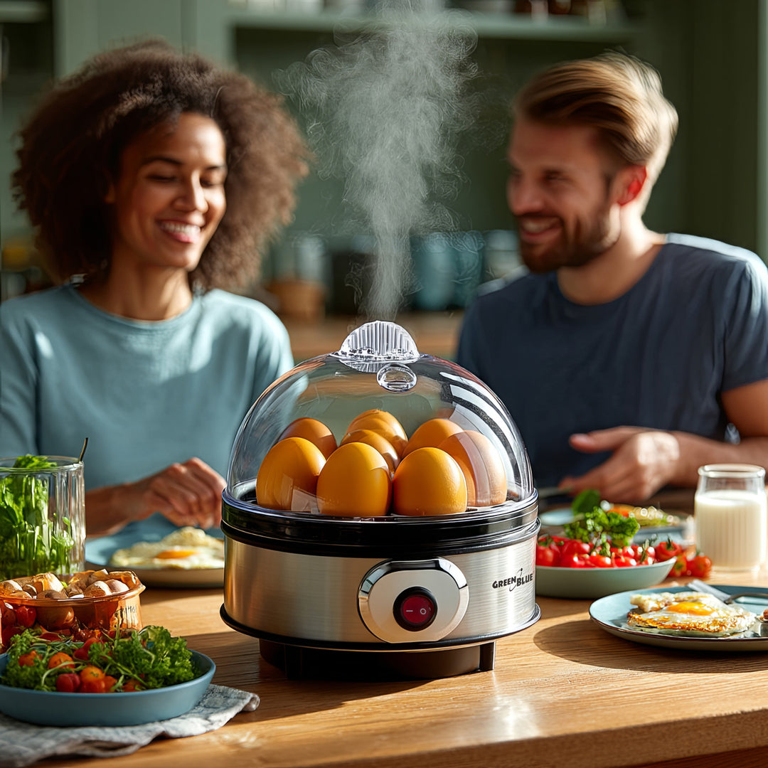 Automatyczny jajowar GreenBlue, moc 400W, do 7 jaj, miarka, 220-240V~, 50 Hz, GB572