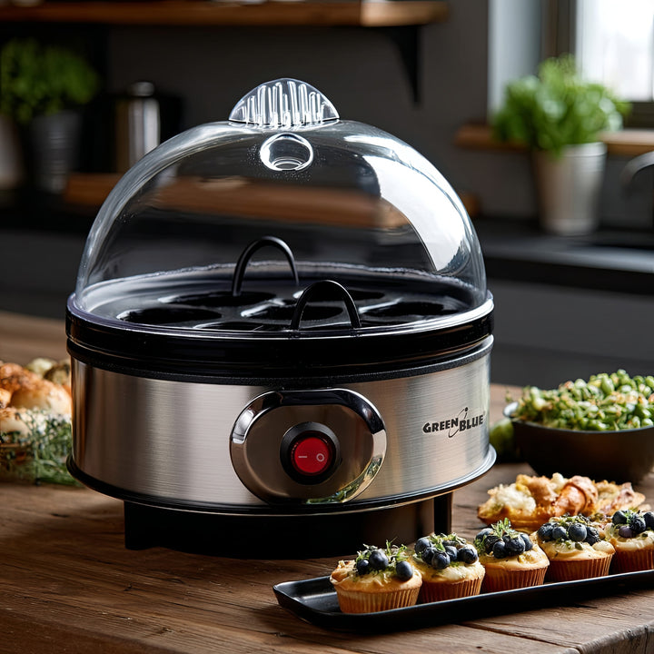 Automatyczny jajowar GreenBlue, moc 400W, do 7 jaj, miarka, 220-240V~, 50 Hz, GB572