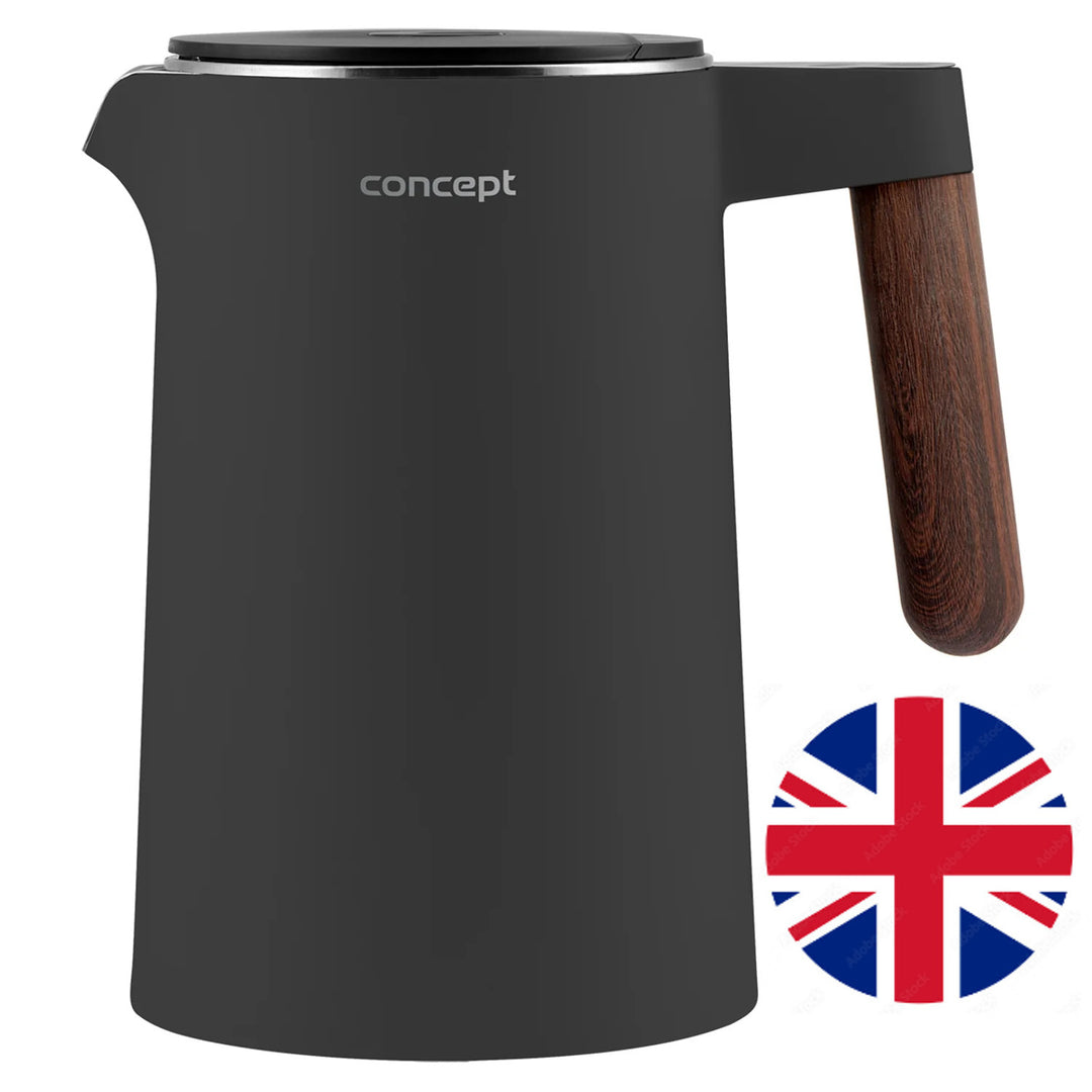 Czajnik ze stali nierdzewnej Concept Norwood RK3305 Regulacja temperatury Utrzymywanie ciepła 1,5L 1850-2200W Ciemnoszary