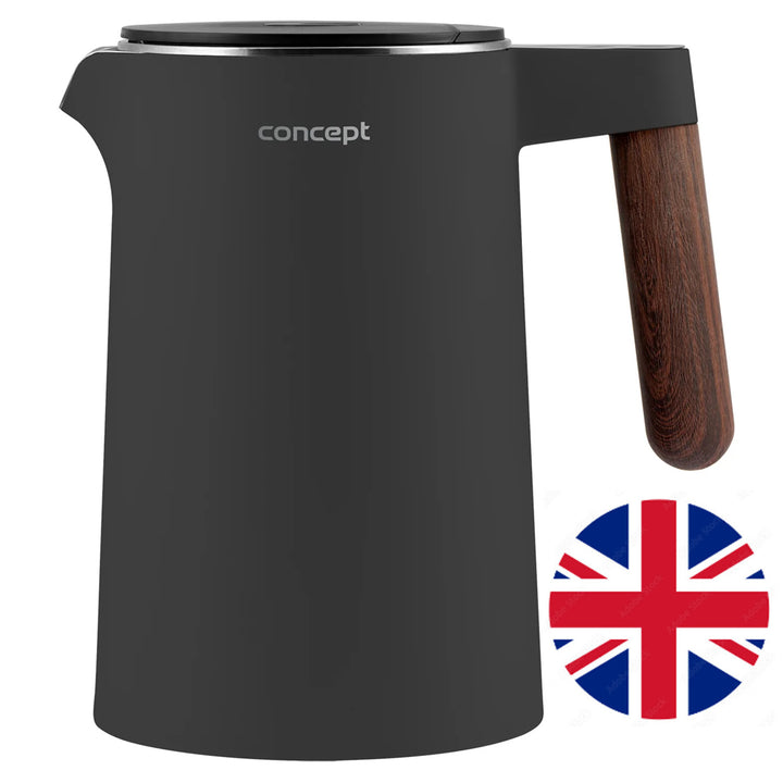 Czajnik ze stali nierdzewnej Concept Norwood RK3305 Regulacja temperatury Utrzymywanie ciepła 1,5L 1850-2200W Ciemnoszary