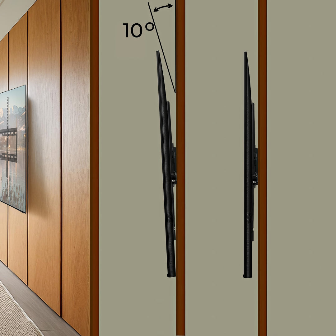 Uchwyt do TV Maclean, max VESA 600x400, 32-80", 45kg, reg. odchylenia +0°~-10°, MC-413