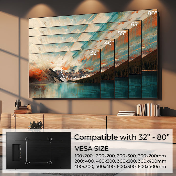 Uchwyt do TV Maclean, max VESA 600x400, 32-80", 45kg, reg. odchylenia +0°~-10°, MC-413