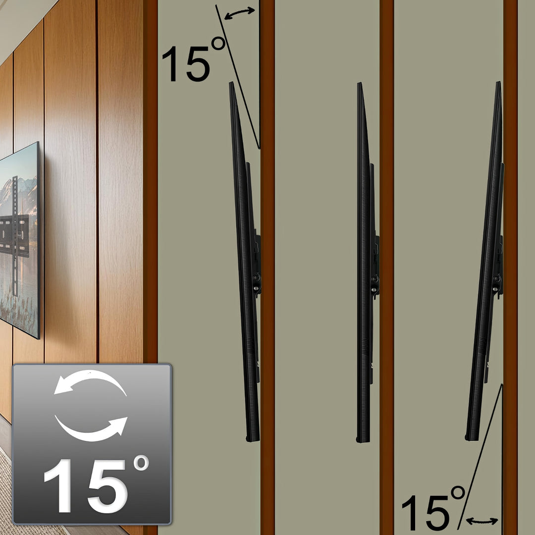 Uchwyt do TV Maclean, max VESA 600x400, 32-90", 80kg, reg. odchylenia +15°~-15°, MC-421