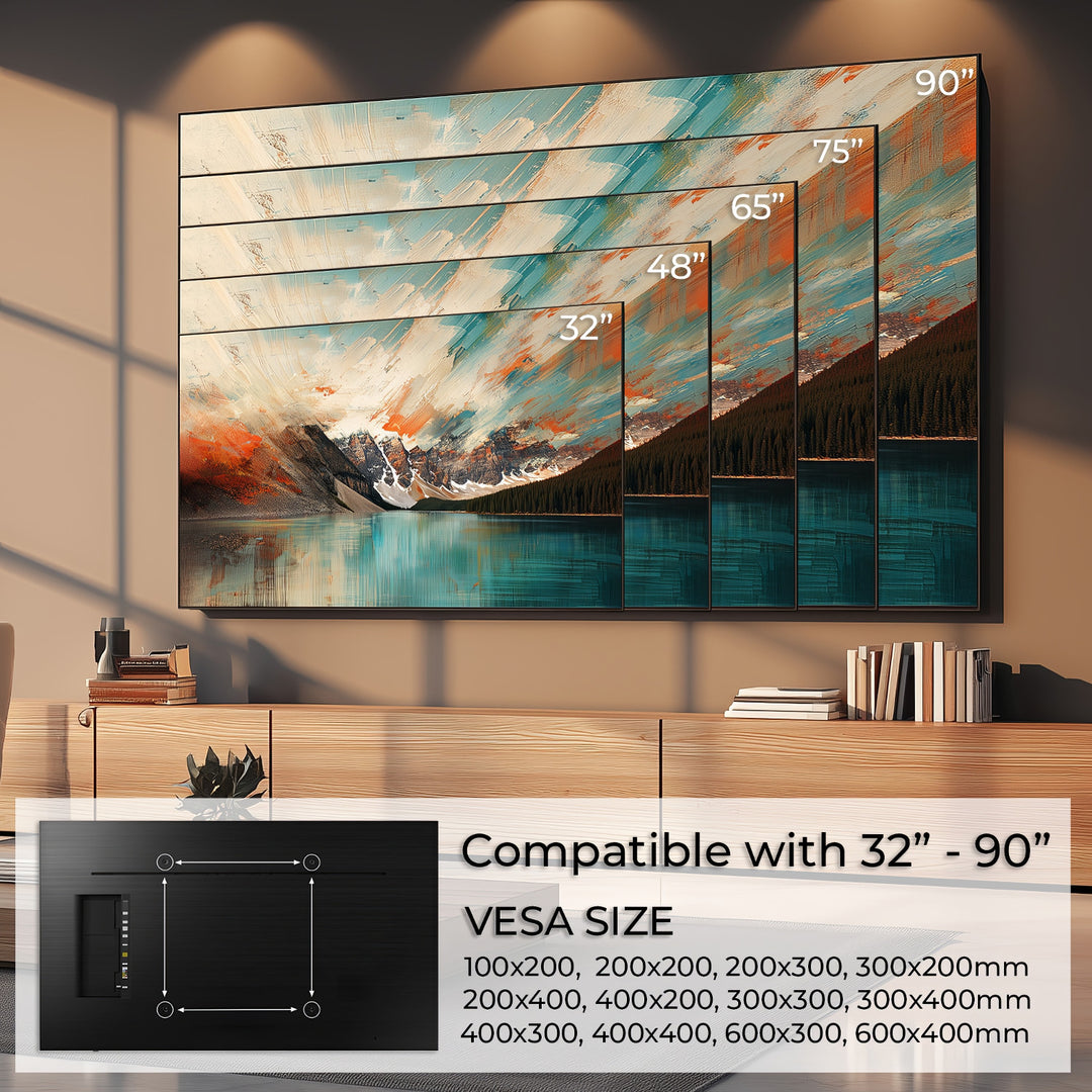 Uchwyt do TV Maclean, max VESA 600x400, 32-90", 80kg, reg. odchylenia +15°~-15°, MC-421