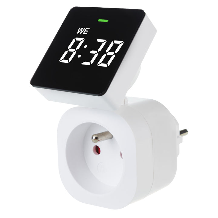 Włącznik czasowy - timer cyfrowy GreenBlue, max. obciążenie 16A, IP20, GB610 E