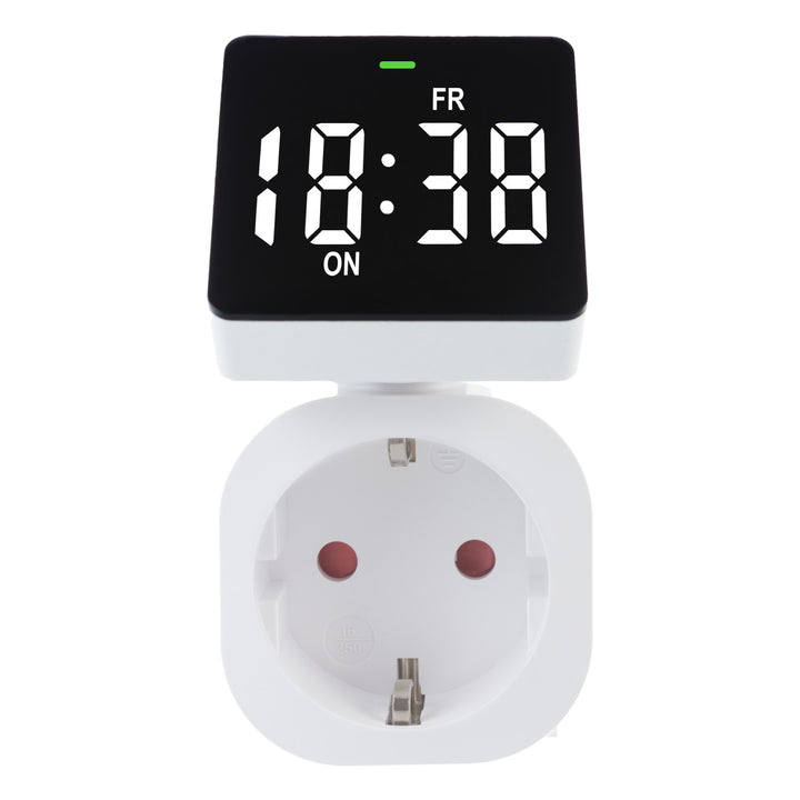 Włącznik czasowy - timer cyfrowy GreenBlue, max. obciążenie 16A, IP20, GB610 F