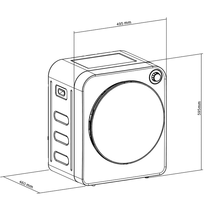 Suszarka elektryczna bębnowa GreenBlue 3kg wsad GB410