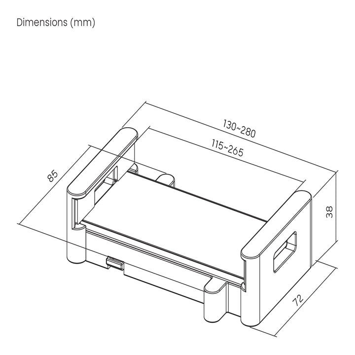 Uniwersalny uchwyt na tablet do uchwytów VESA Maclean MC-991 pasuje do tabletów 4.7-15 cali