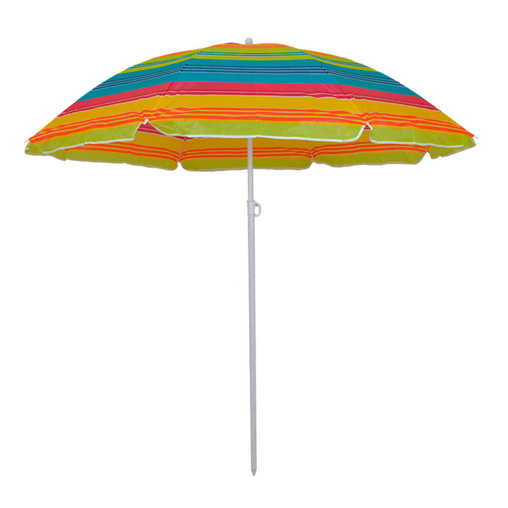 Parasol ogrodowy Master Grill&Party, średnica 180 cm, kolorowe pasy, JKB02