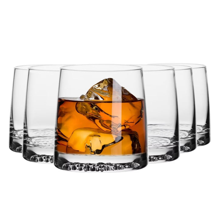 Szklanki do whisky Krosno, eleganckie, 6 sztuk, 300 ml, Fjord