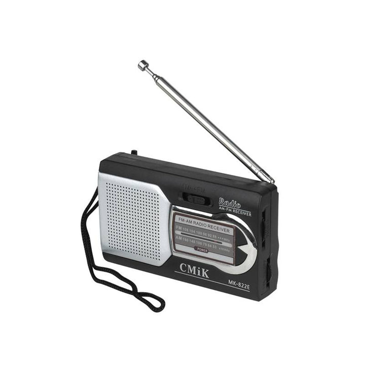 Radio przenośne CMiK, pasma FM i AM, na baterie, MK-822E
