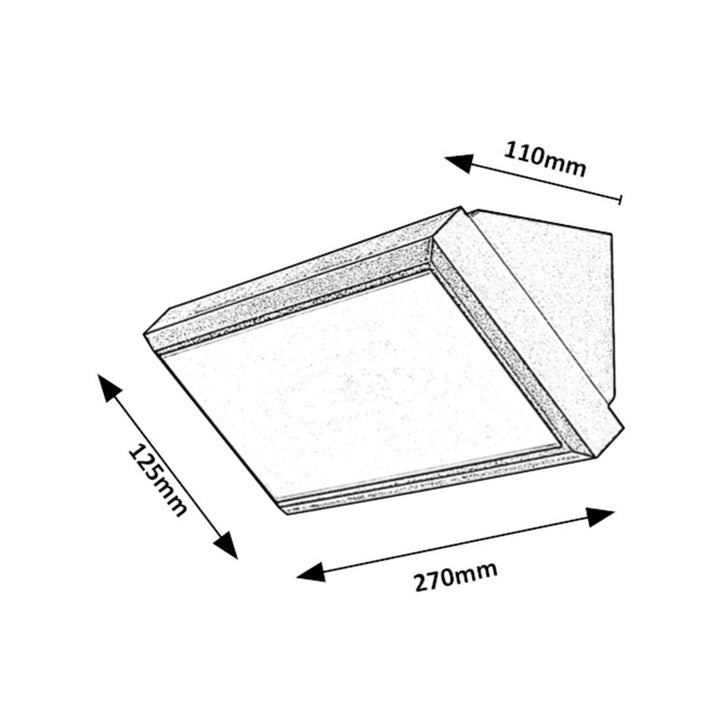 Lampa Rabalux, ścienna, zewnętrzna, LED 12W, 1000 lm, Rapla