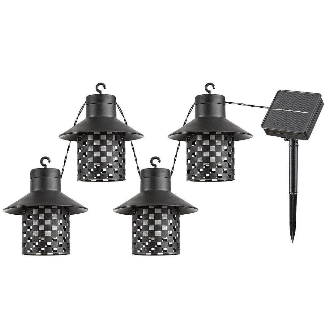 Lampy solarne Rabalux, 4 oprawy, zewnętrzne, IP44, czarne, Ximpu