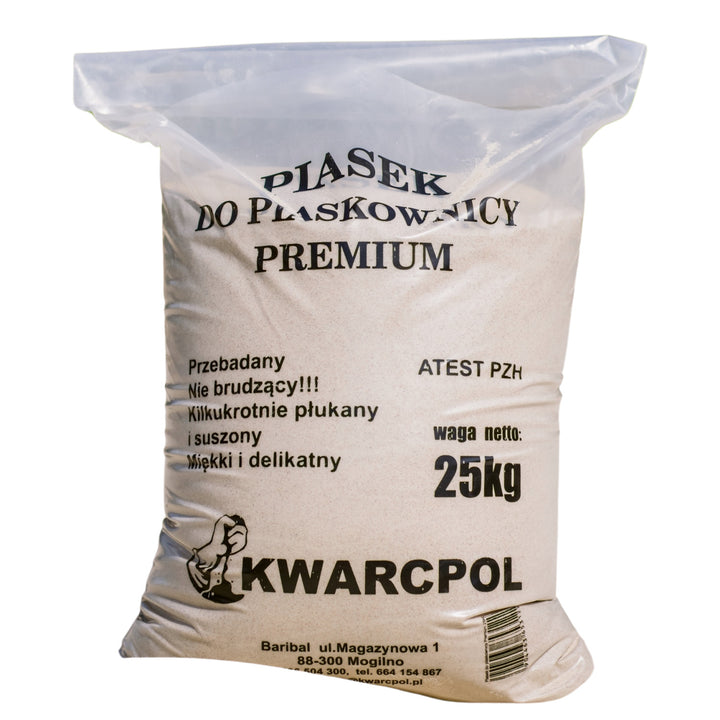 Piasek do piaskownicy, przebadany, nie brudzący, atest PZH, 25 kg