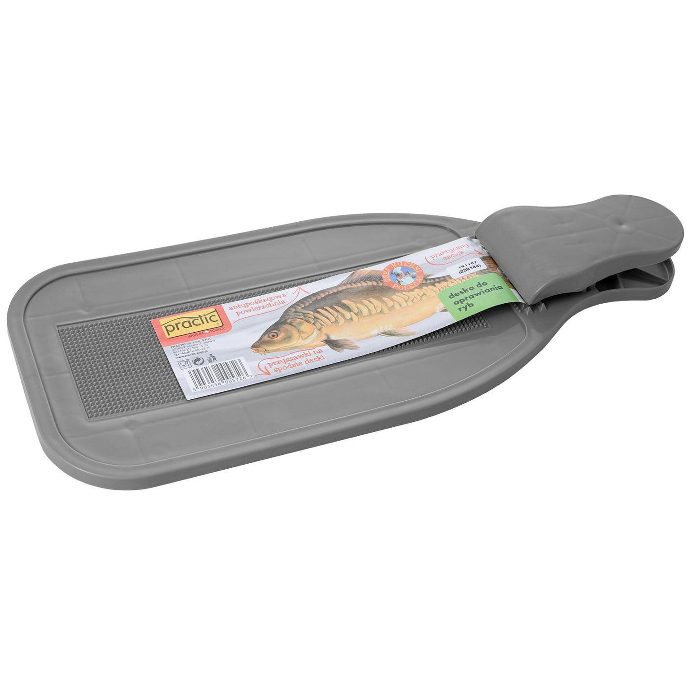 Deska kuchenna Practic, do oprawiania ryb, szara, 10011693