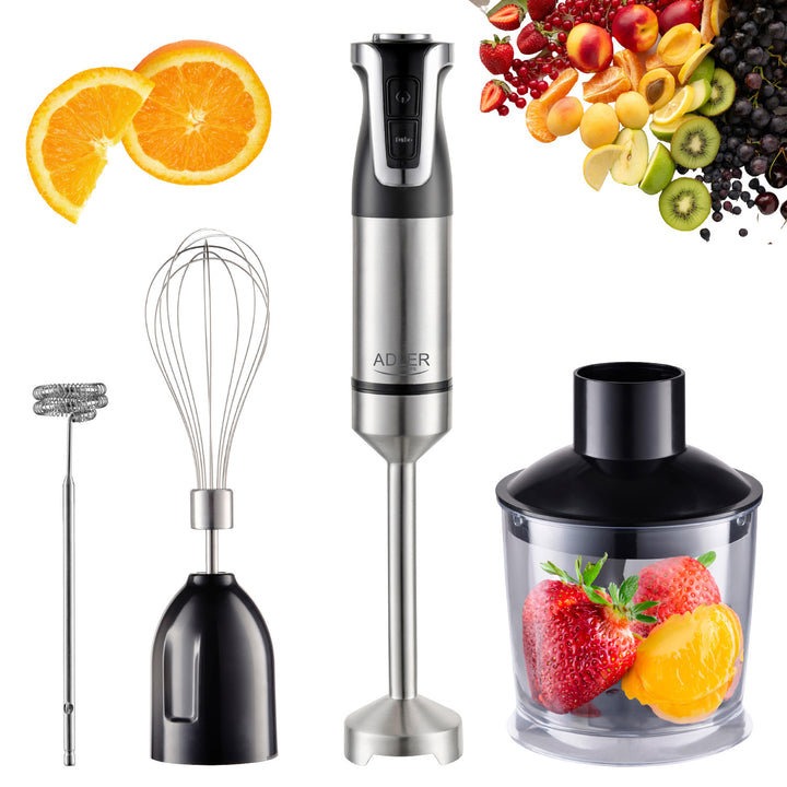 Blender ręczny Adler, 20 prędkości, 1800W, funkcja Turbo, AD 4627