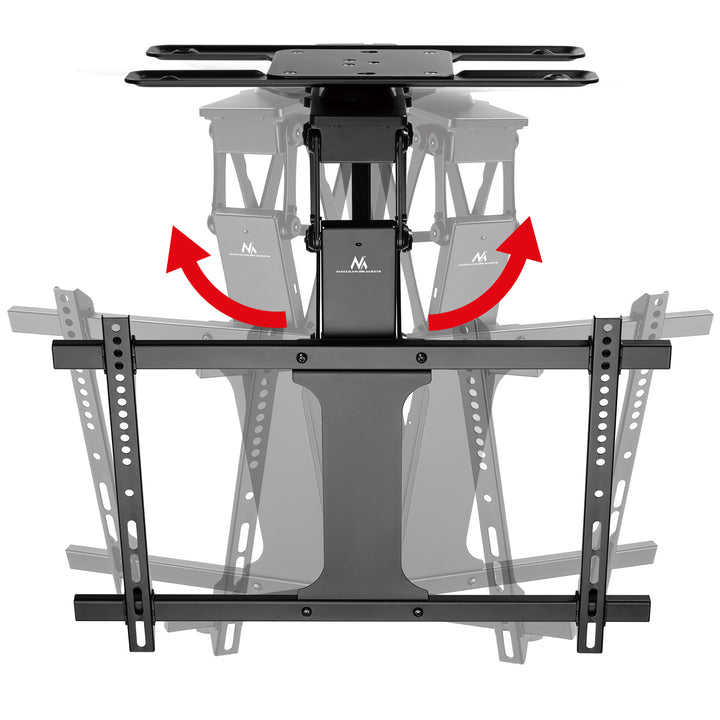 Uchwyt do TV elektryczny sufitowy Maclean, obsługa TUYA, max VESA 600x400, obrót 90st. pilot, 32"-75", 35kg, MC-490