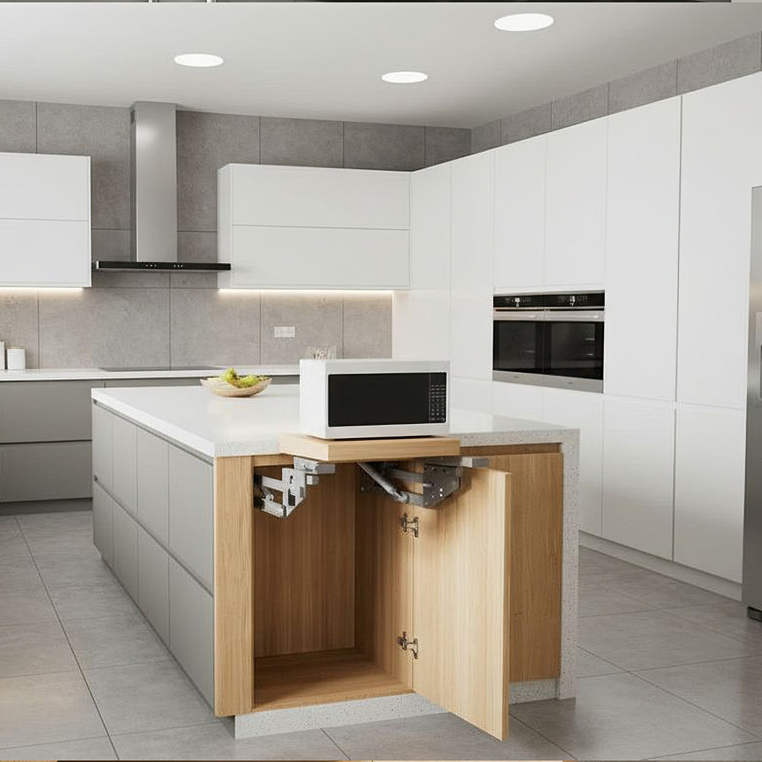 Winda, półka kuchenna wysuwana do zabudowy 5-20kg. 820x168x106mm MC-497