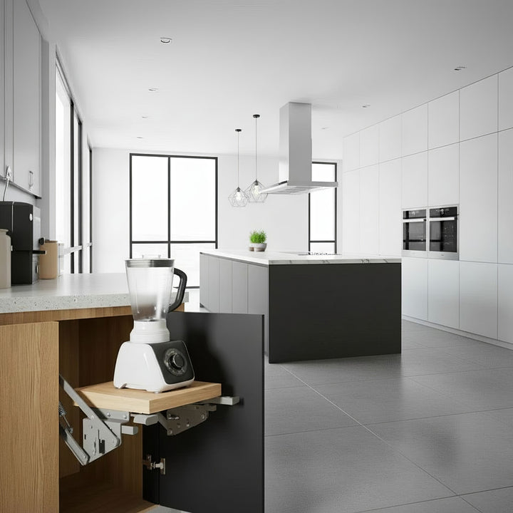 Winda, półka kuchenna wysuwana do zabudowy 5-20kg. 820x168x106mm MC-497