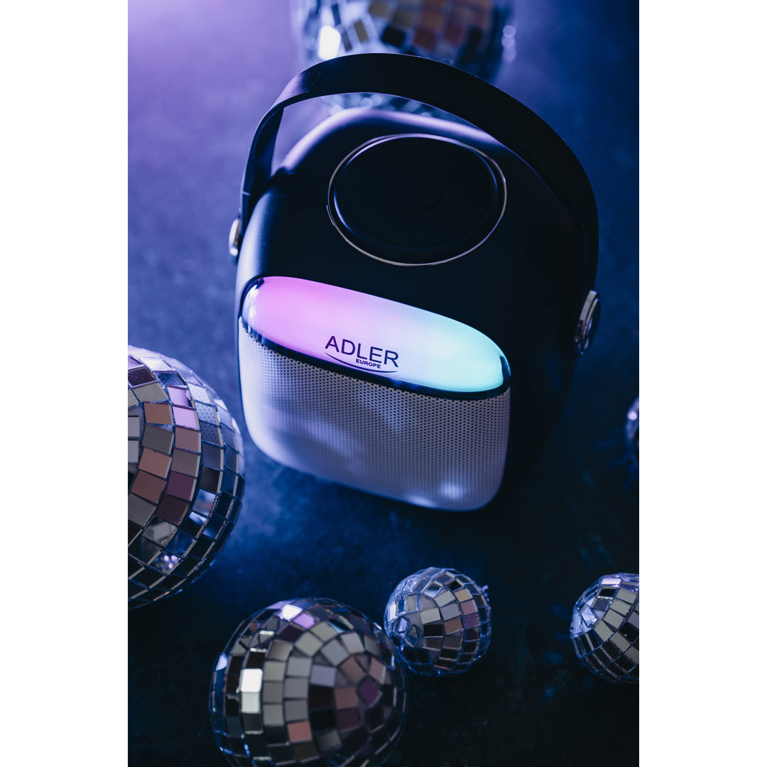 Głośnik bezprzewodowy Adler, z mikrofonem, do karaoke, Bluetooth, AD 1199 B