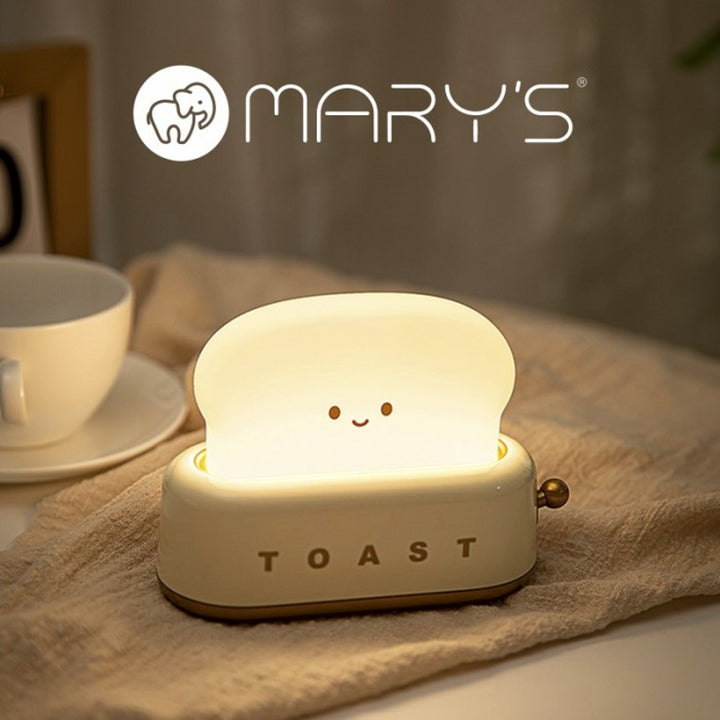 Lampka nocna dla dzieci Mary's, żółty toster, 3000K, USB, MW20722