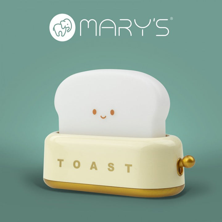 Lampka nocna dla dzieci Mary's, żółty toster, 3000K, USB, MW20722