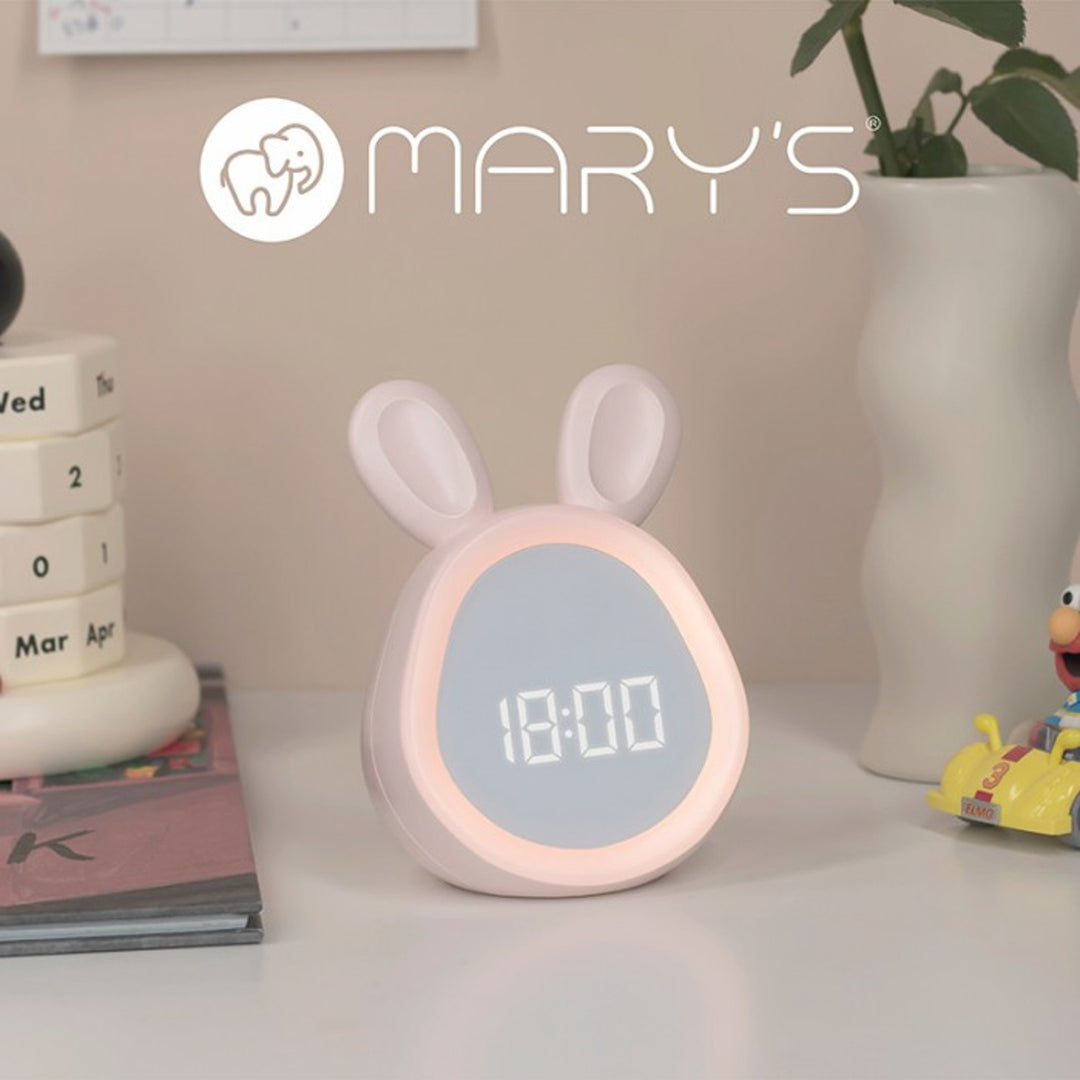 Budzik Mary's, różowy zajączek, USB, podświetlany, MW20532