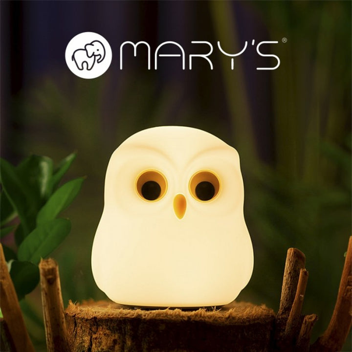 Lampka nocna dla dzieci Mary's, sowa, 3000K, RGB, USB, MW20725